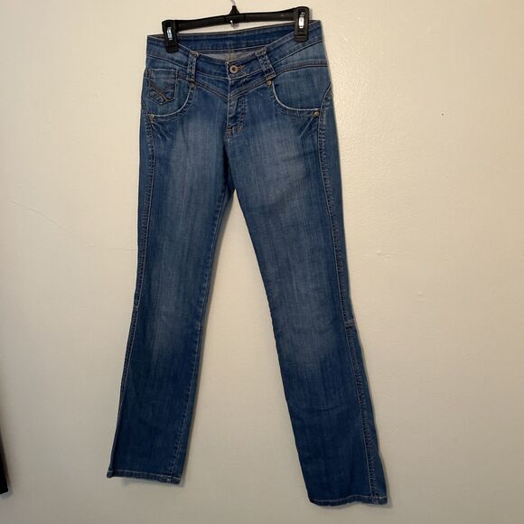 BIG STAR JEANS Vintage Y2K Ultra Low Rise Bootcut Jeans, Medium Wash- 28” - Picture 7 of 8